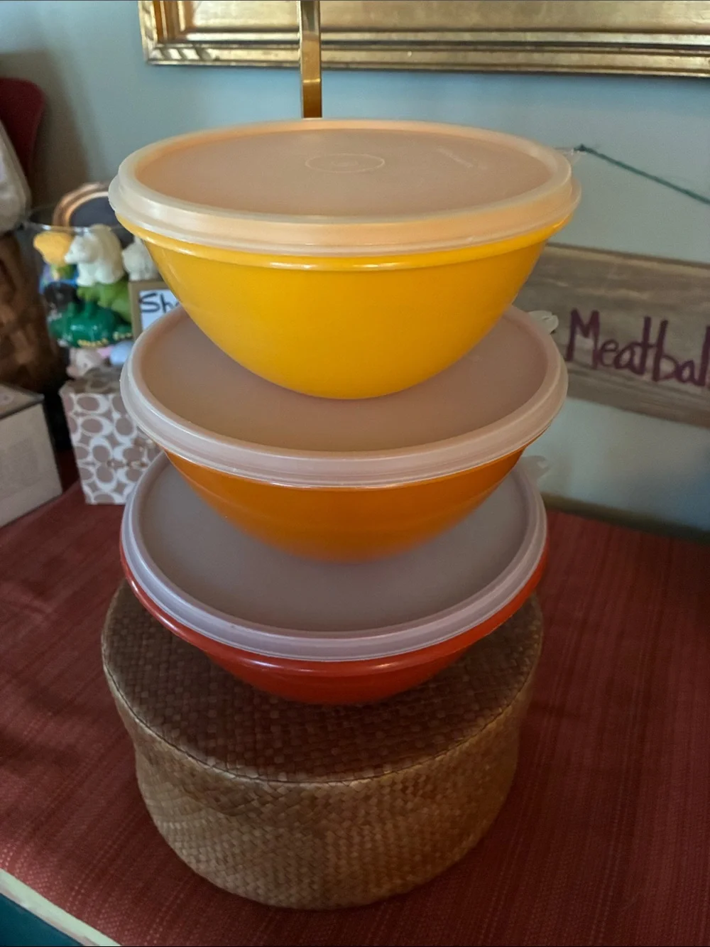 Tupperware vintage harvest